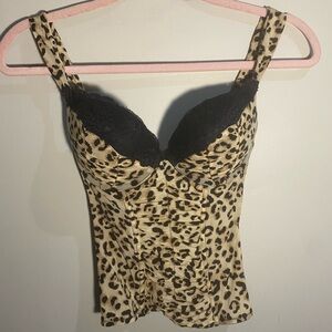 La Senza Cheetah Print Bustier Top